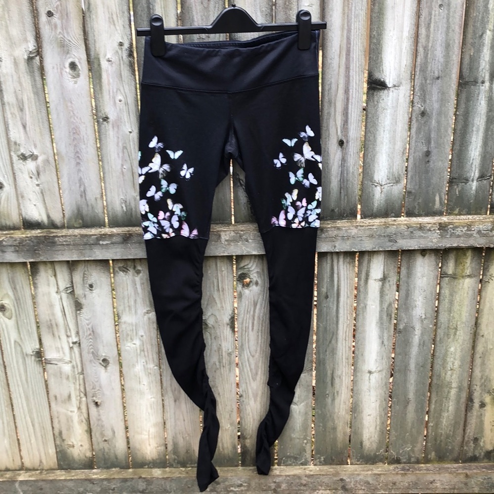 ALO Yoga Black Gypset Goddess Butterfly Leggings: Size Small - Picture 5 of 16